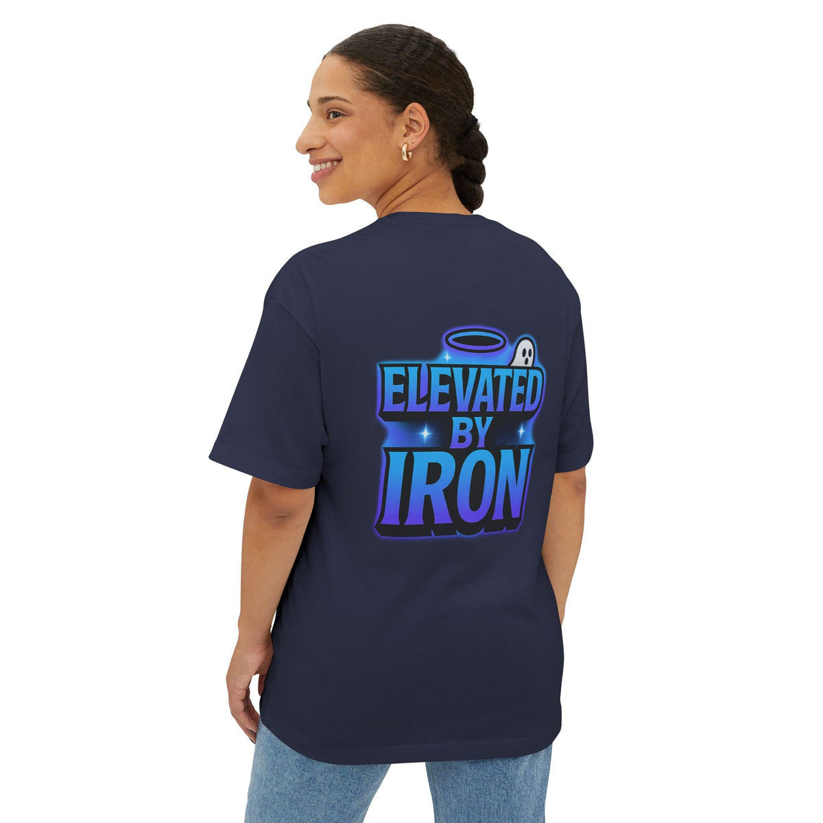 "Blessed by the Pump" / "Elevated By Iron" Oversized Gym T-Shirt By Swoly Ghost