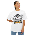 Swoly Ghost Tee #3 Oversized Gym T-Shirt By Swoly Ghost