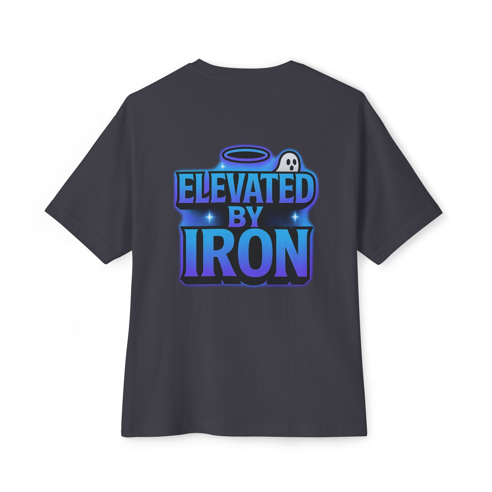"Blessed by the Pump" / "Elevated By Iron" Oversized Gym T-Shirt By Swoly Ghost