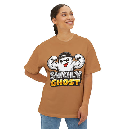 Swoly Ghost Tee #3 Oversized Gym T-Shirt By Swoly Ghost