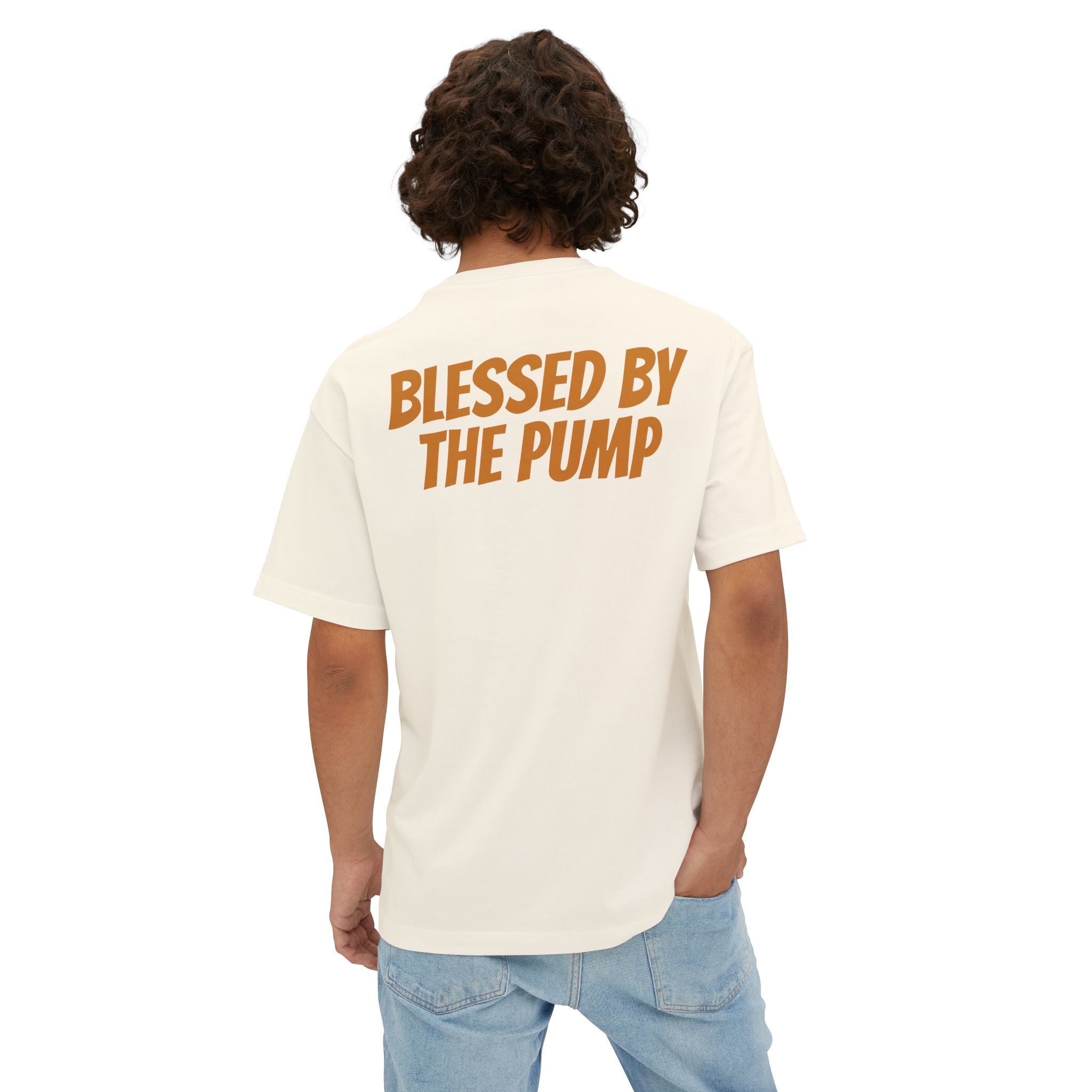 Swoly Ghost Tee #1 — "Blessed by the Pump" Oversized Gym T-Shirt By Swoly Ghost