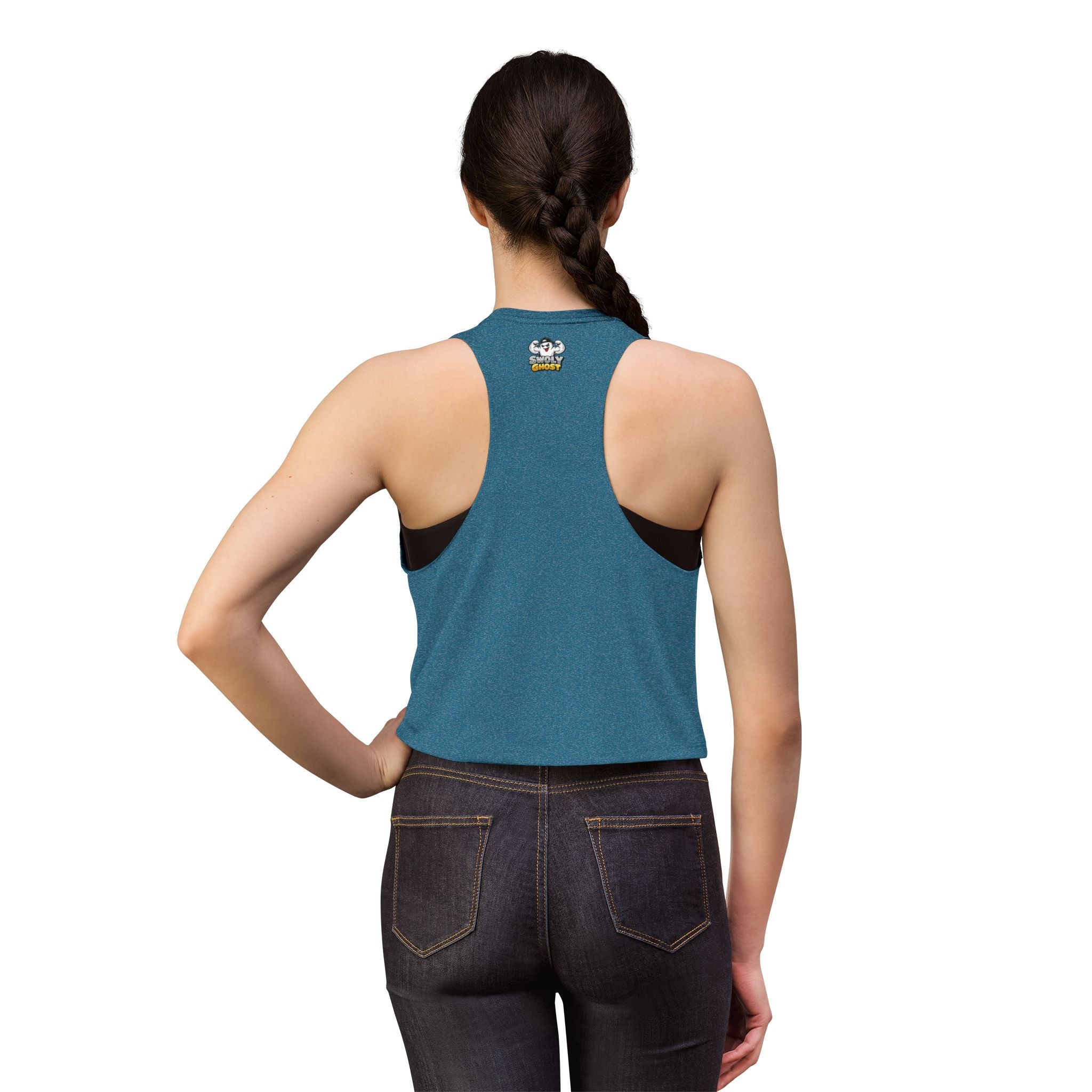 Women's Muscle Fitness Tank Crop Top By Swoly Ghost