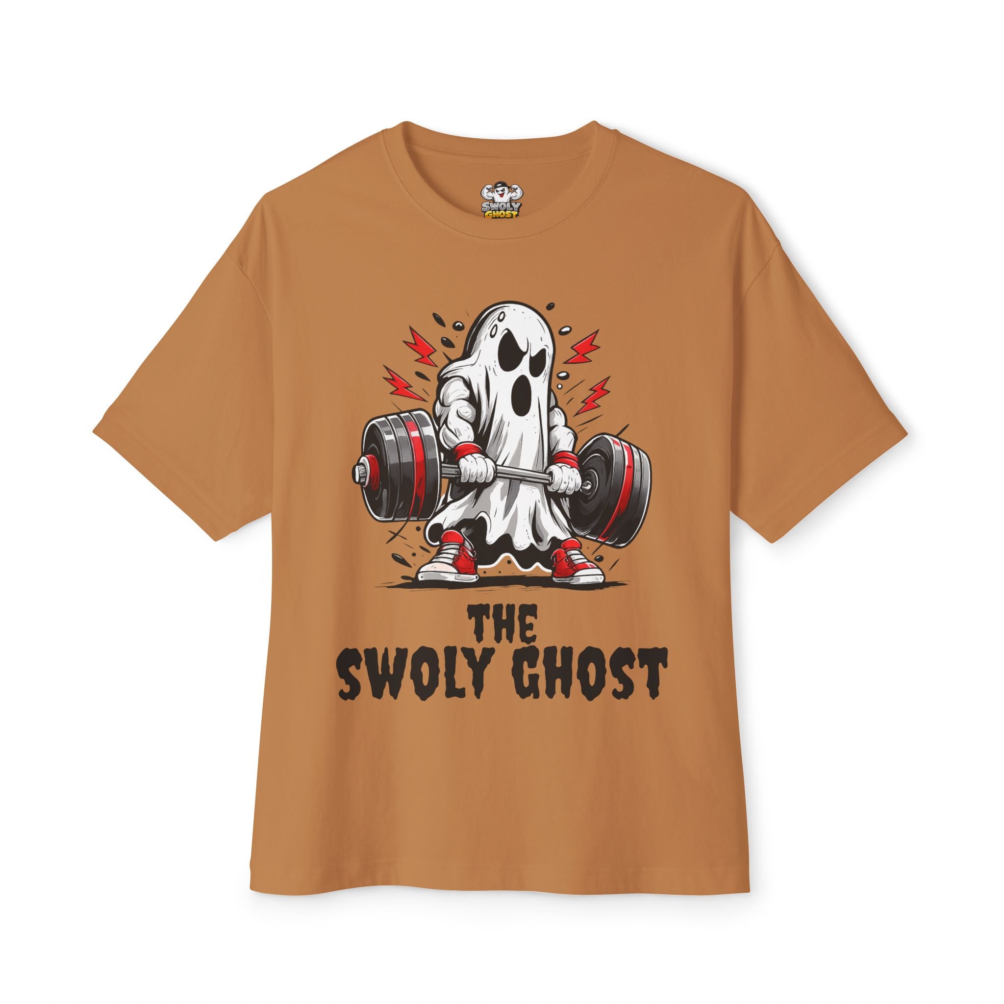 Swoly Ghost Tee #2 Oversized Gym T-Shirt By Swoly Ghost