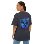 "Blessed by the Pump" / "Elevated By Iron" Oversized Gym T-Shirt By Swoly Ghost