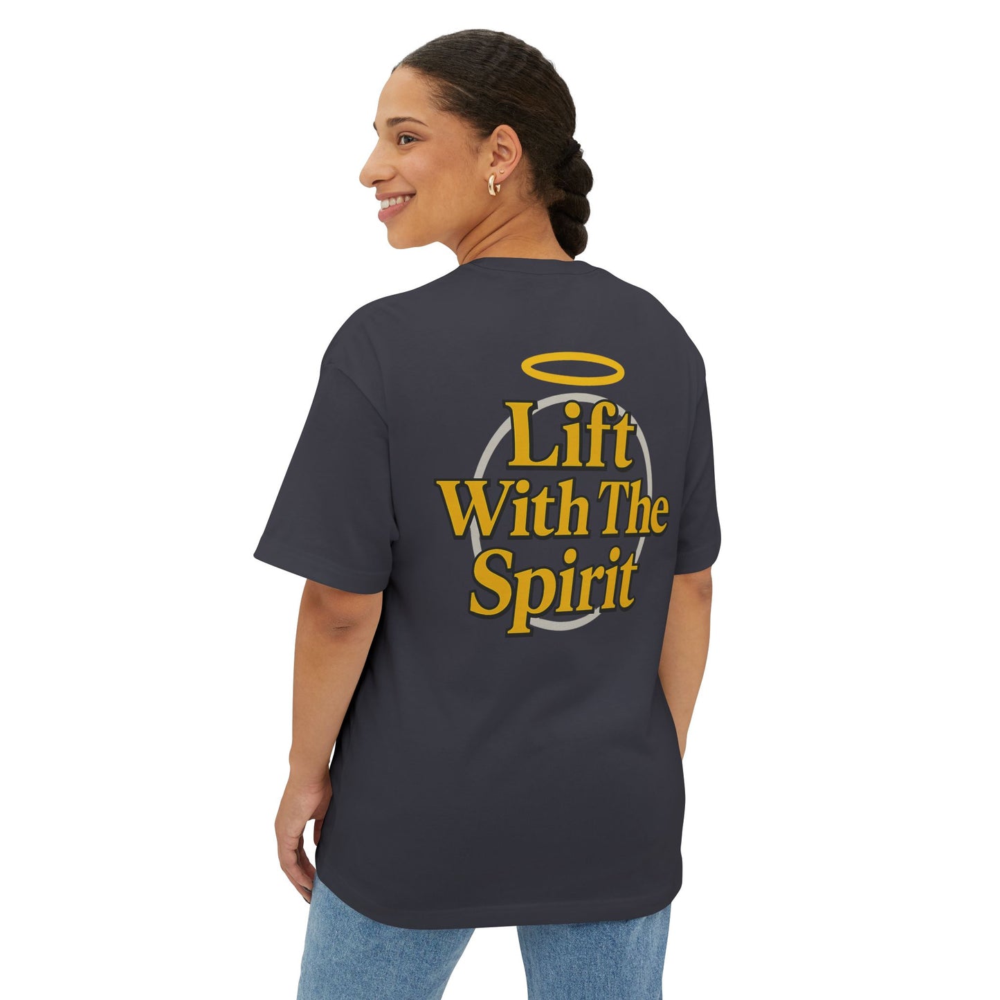 Swoly Ghost Tee #3 Oversized Gym T-Shirt By Swoly Ghost