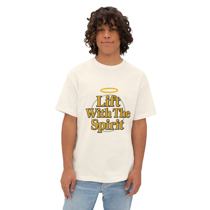 Swoly Ghost Tee #4 — "Lift With The Spirit" Oversized Gym T-Shirt By Swoly Ghost