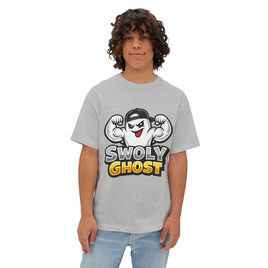 Swoly Ghost Tee #1 — "Blessed by the Pump" Oversized Gym T-Shirt By Swoly Ghost