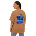 "Blessed by the Pump" / "Elevated By Iron" Oversized Gym T-Shirt By Swoly Ghost