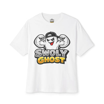 Swoly Ghost Tee #3 Oversized Gym T-Shirt By Swoly Ghost
