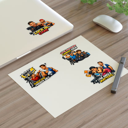 Influencer Energy Sticker Sheet #2 By Swoly Ghost — Filmmaker Vibes: "Bro! My Shot!" & "The Angle Matters!"