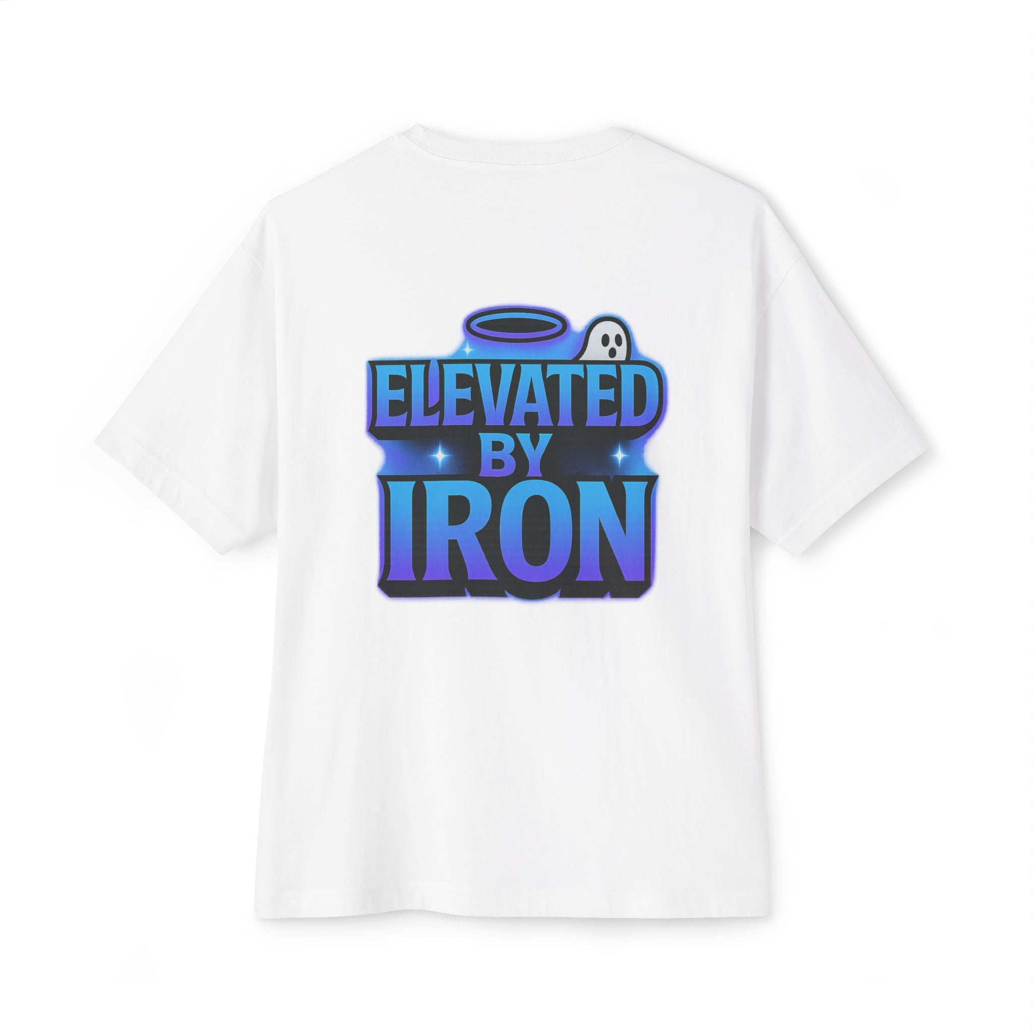 "Blessed by the Pump" / "Elevated By Iron" Oversized Gym T-Shirt By Swoly Ghost