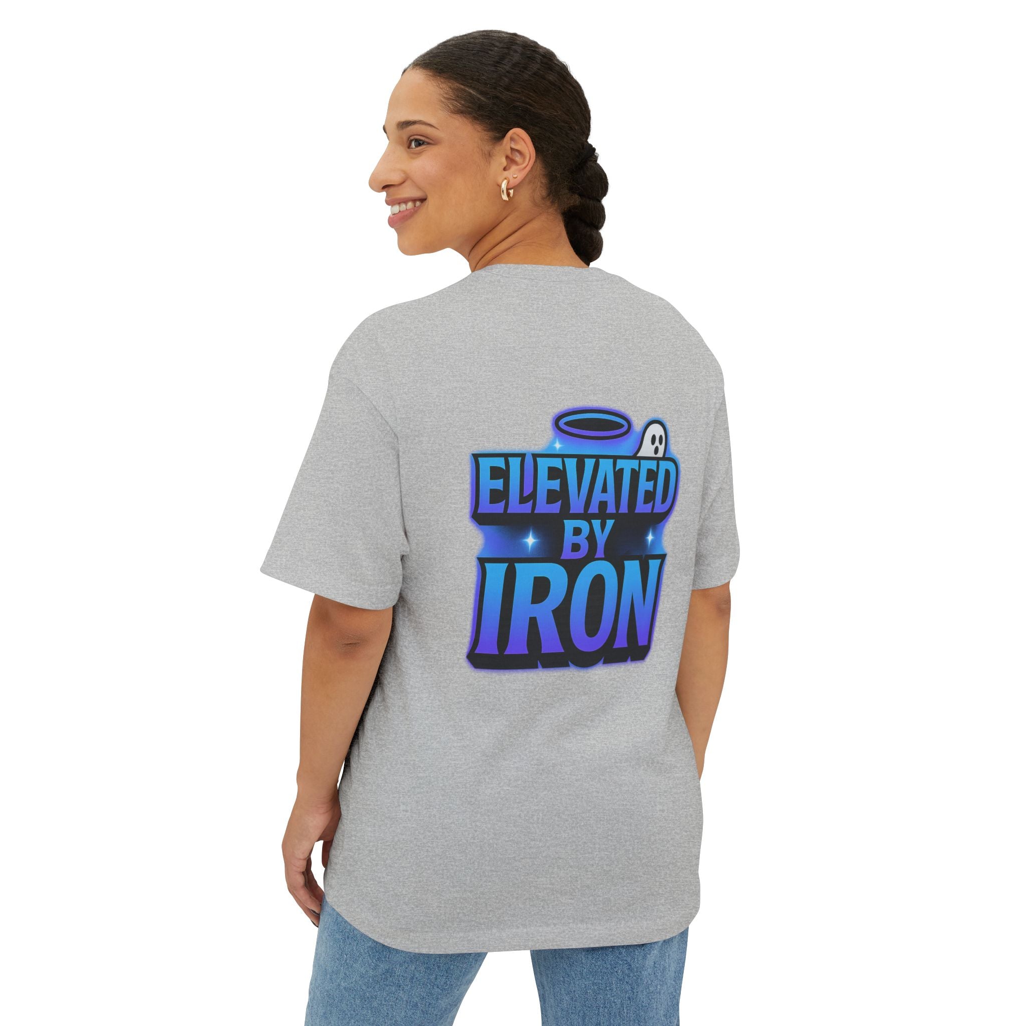 "Blessed by the Pump" / "Elevated By Iron" Oversized Gym T-Shirt By Swoly Ghost
