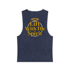 "Lift With The Spirit" Stonewash Tank Top by Swoly Ghost