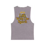 "Lift With The Spirit" Stonewash Tank Top by Swoly Ghost