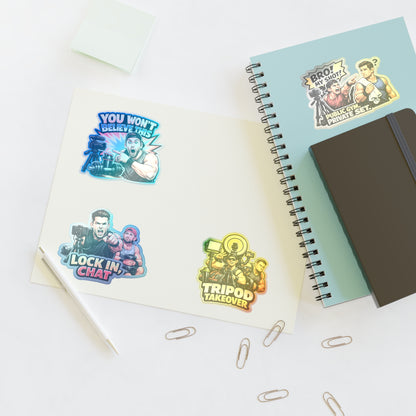 Influencer Energy Sticker Sheet #3 By Swoly Ghost— 'Tripod Takeover' Camera Crew Decals