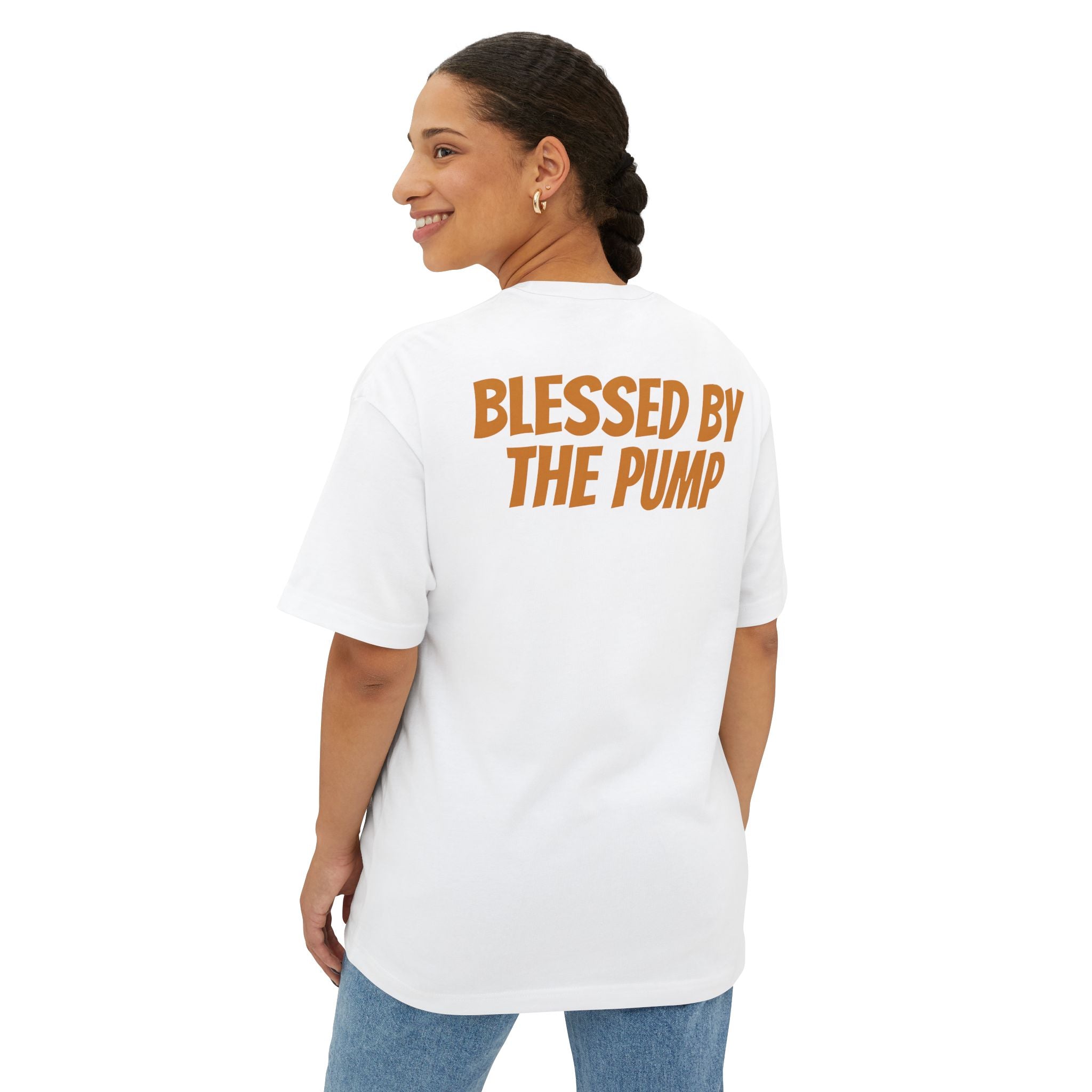 Swoly Ghost Tee #1 — "Blessed by the Pump" Oversized Gym T-Shirt By Swoly Ghost