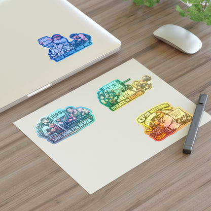 Bro Scientists Sticker Sheet #1 By Swoly Ghost  — 'Save Some For Never', 'Debate to Failure', 'New Study, New Me', '43 or Nothing'
