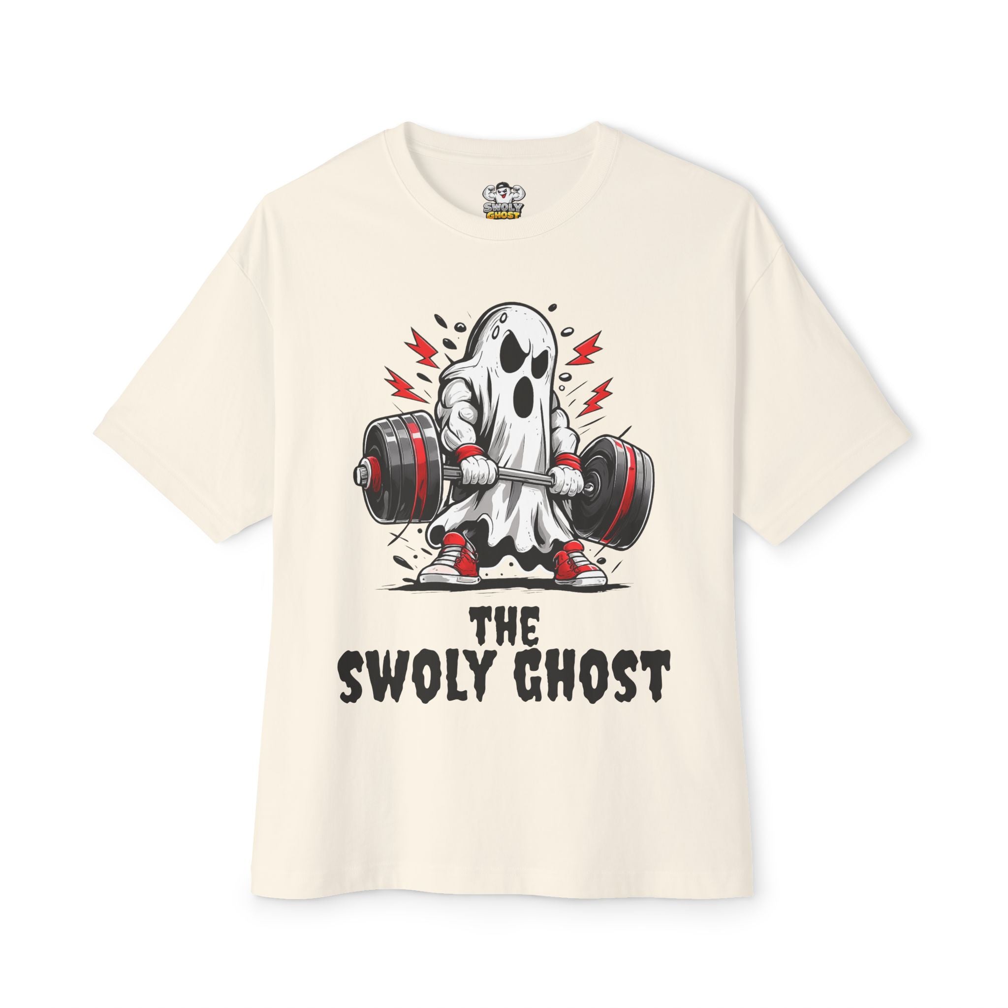 Swoly Ghost Tee #2 Oversized Gym T-Shirt By Swoly Ghost
