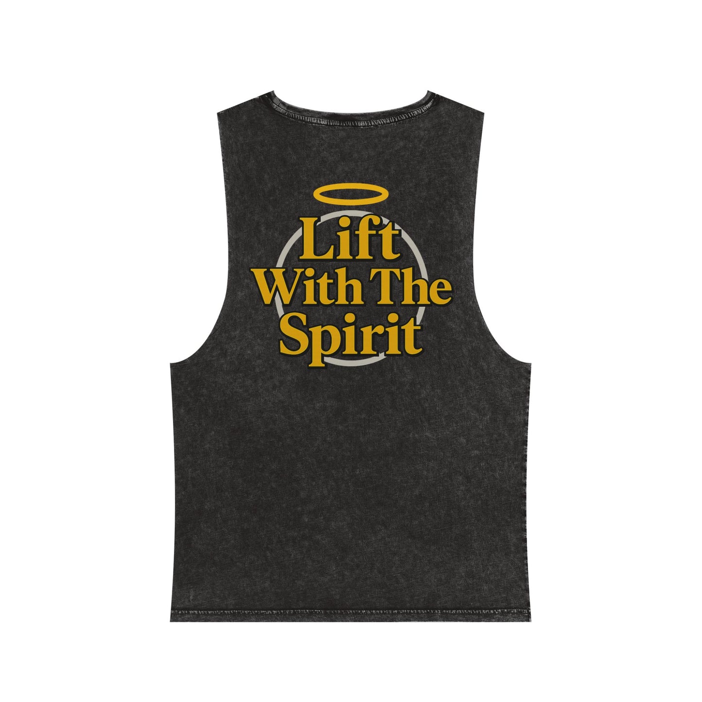 "Lift With The Spirit" Stonewash Tank Top by Swoly Ghost