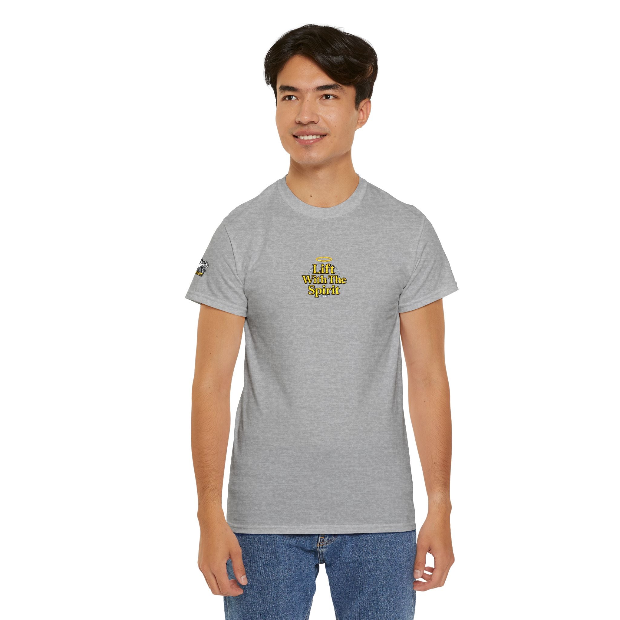 "Lift With The Spirit" Embroidered T By Swoly Ghost