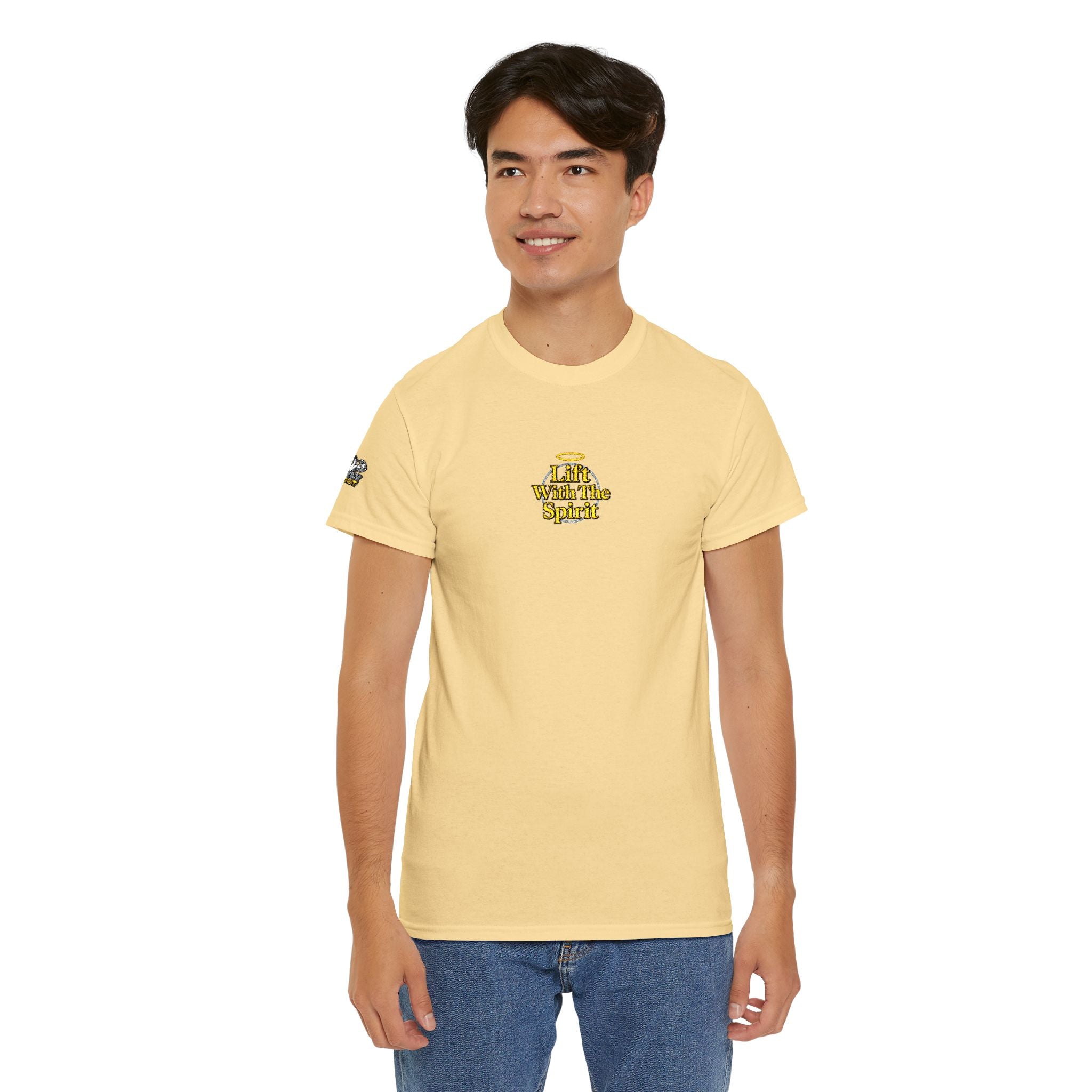 "Lift With The Spirit" Embroidered T By Swoly Ghost