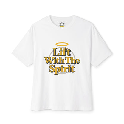 Swoly Ghost Tee #4 — "Lift With The Spirit" Oversized Gym T-Shirt By Swoly Ghost