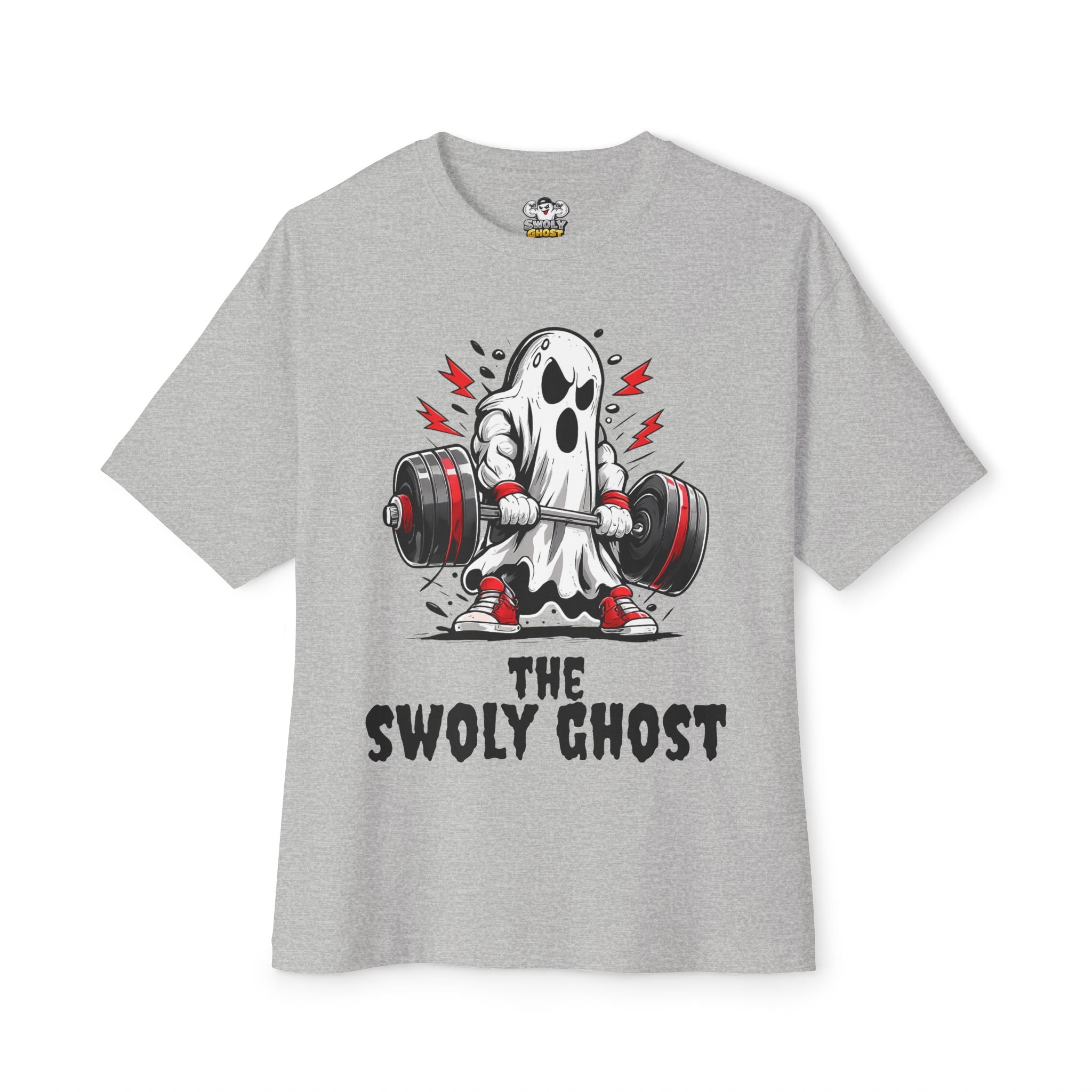 Swoly Ghost Tee #2 Oversized Gym T-Shirt By Swoly Ghost