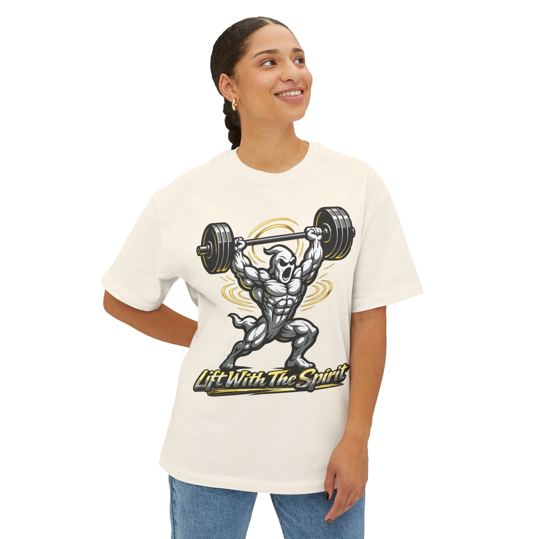 "Lift With The Spirit" / The Pump Is Sacred Graphic Tee By Swoly Ghost