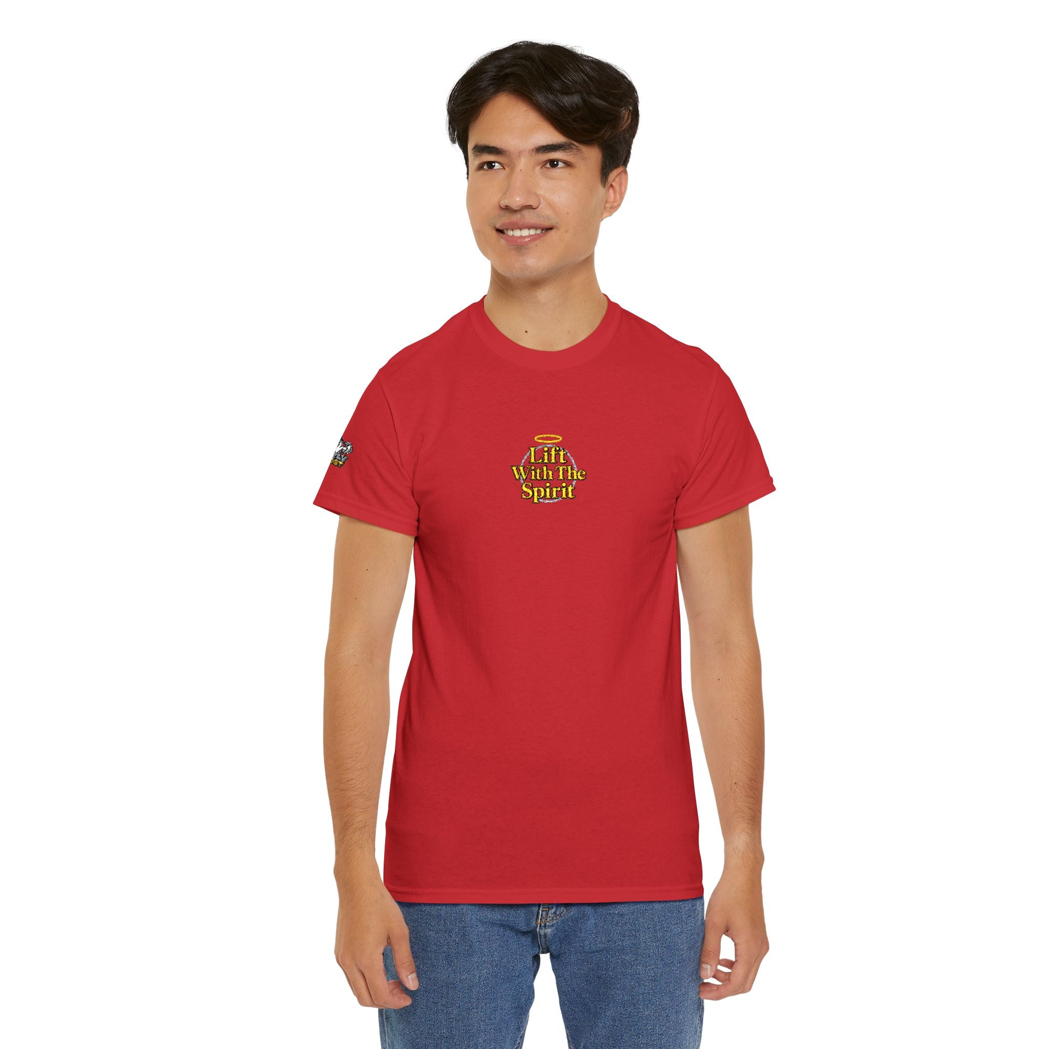 "Lift With The Spirit" Embroidered T By Swoly Ghost