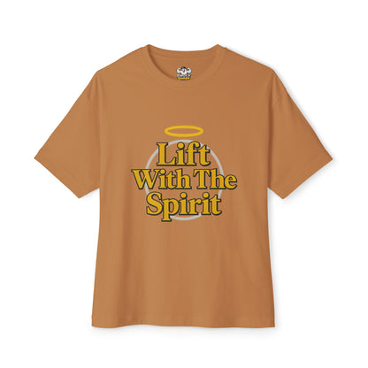 Swoly Ghost Tee #4 — "Lift With The Spirit" Oversized Gym T-Shirt By Swoly Ghost