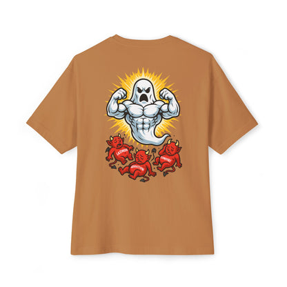 Swoly Ghost Tee #4 — "Lift With The Spirit" Oversized Gym T-Shirt By Swoly Ghost