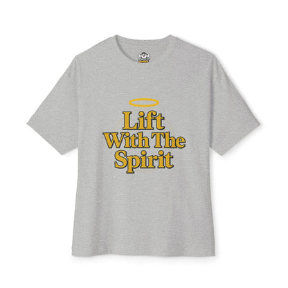 Swoly Ghost Tee #4 — "Lift With The Spirit" Oversized Gym T-Shirt By Swoly Ghost