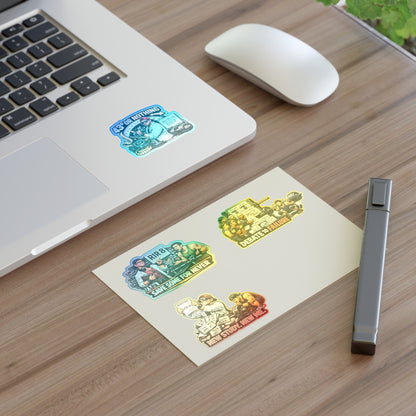 Bro Scientists Sticker Sheet #1 By Swoly Ghost  — 'Save Some For Never', 'Debate to Failure', 'New Study, New Me', '43 or Nothing'