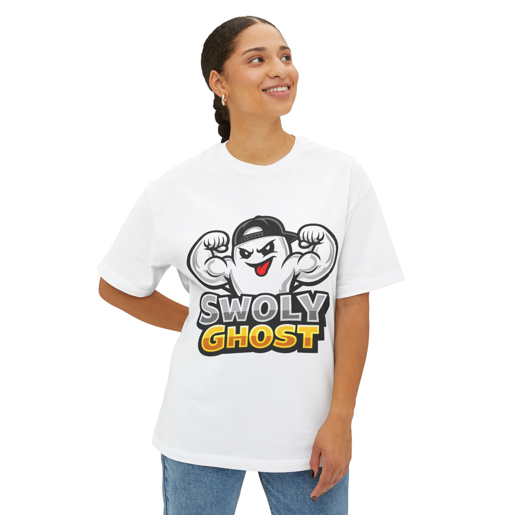 Swoly Ghost Tee #1 — "Blessed by the Pump" Oversized Gym T-Shirt By Swoly Ghost