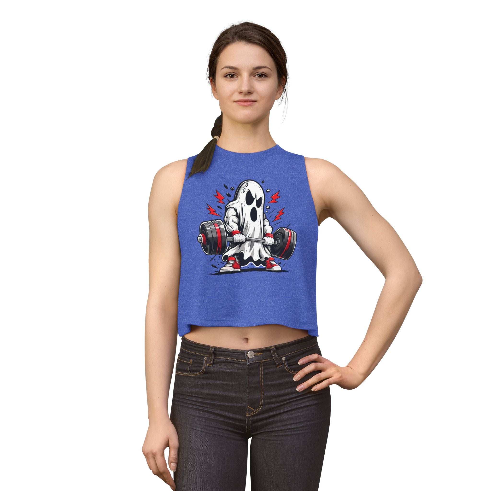Women's Muscle Fitness Tank Crop Top #2 By Swoly Ghost