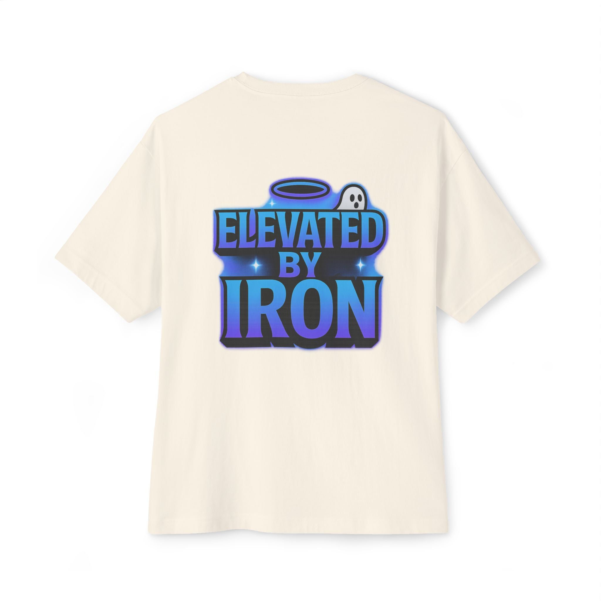 "Blessed by the Pump" / "Elevated By Iron" Oversized Gym T-Shirt By Swoly Ghost