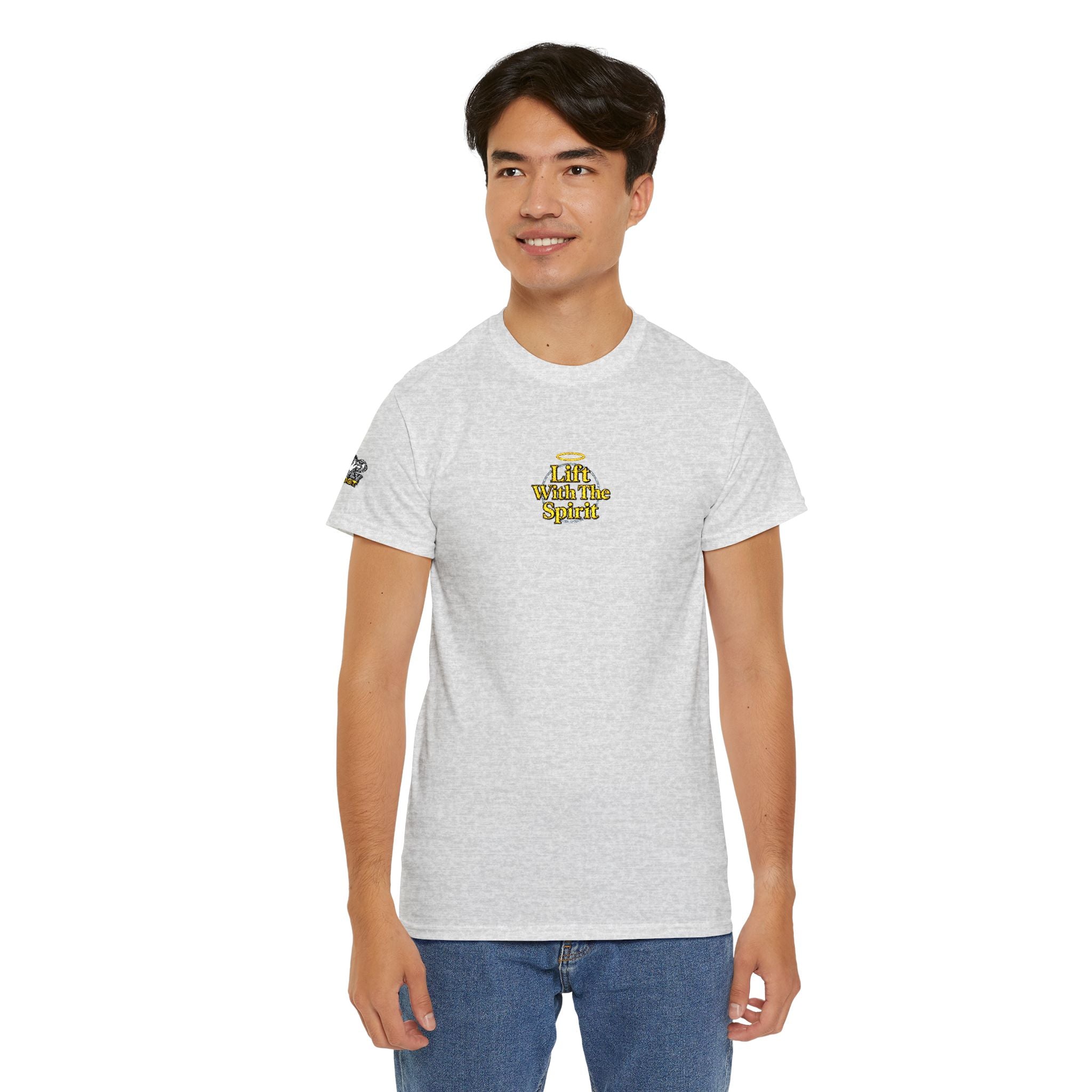 "Lift With The Spirit" Embroidered T By Swoly Ghost