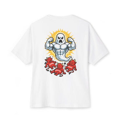 Swoly Ghost Tee #4 — "Lift With The Spirit" Oversized Gym T-Shirt By Swoly Ghost