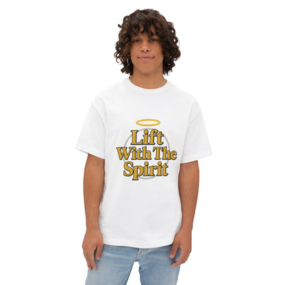 Swoly Ghost Tee #4 — "Lift With The Spirit" Oversized Gym T-Shirt By Swoly Ghost