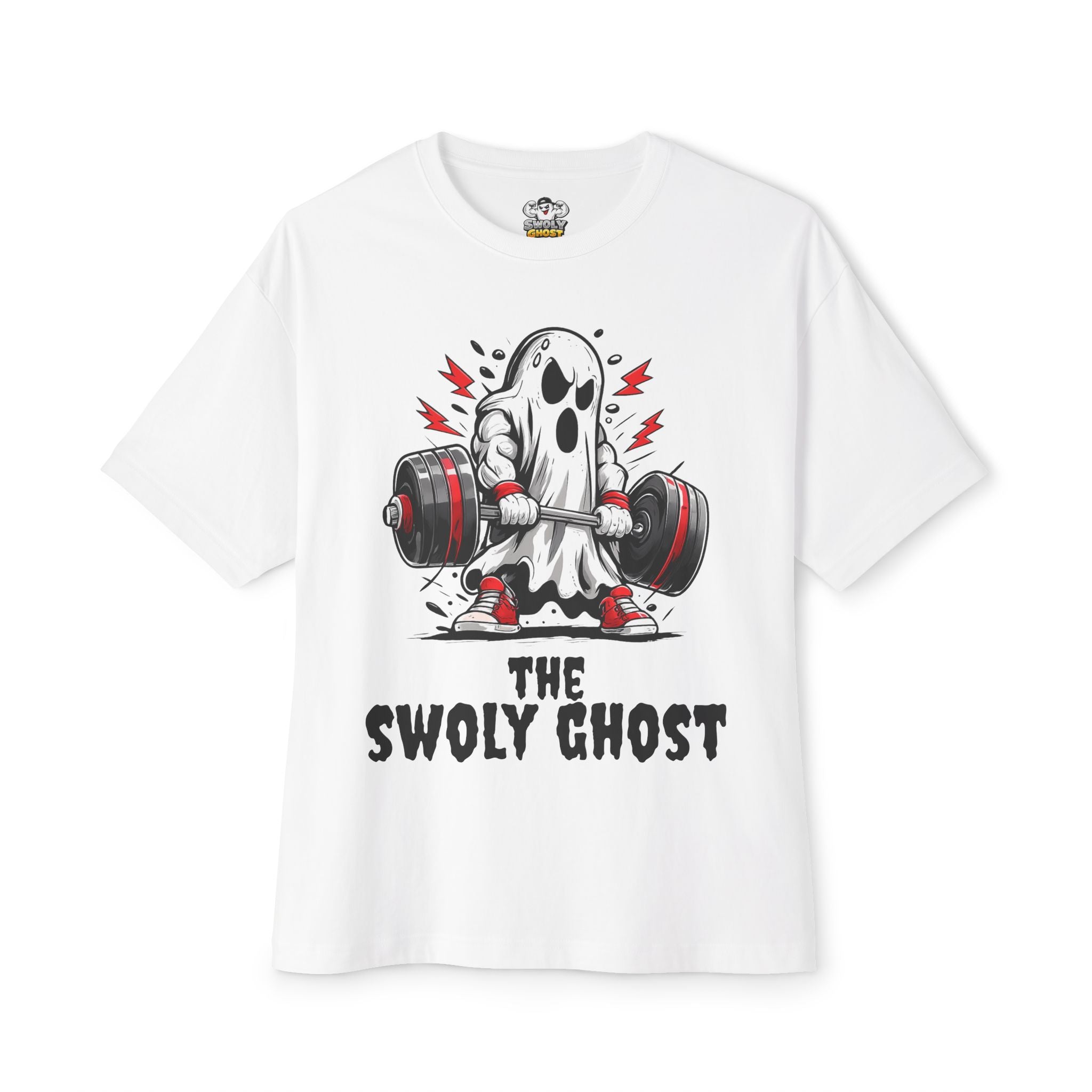 Swoly Ghost Tee #2 Oversized Gym T-Shirt By Swoly Ghost