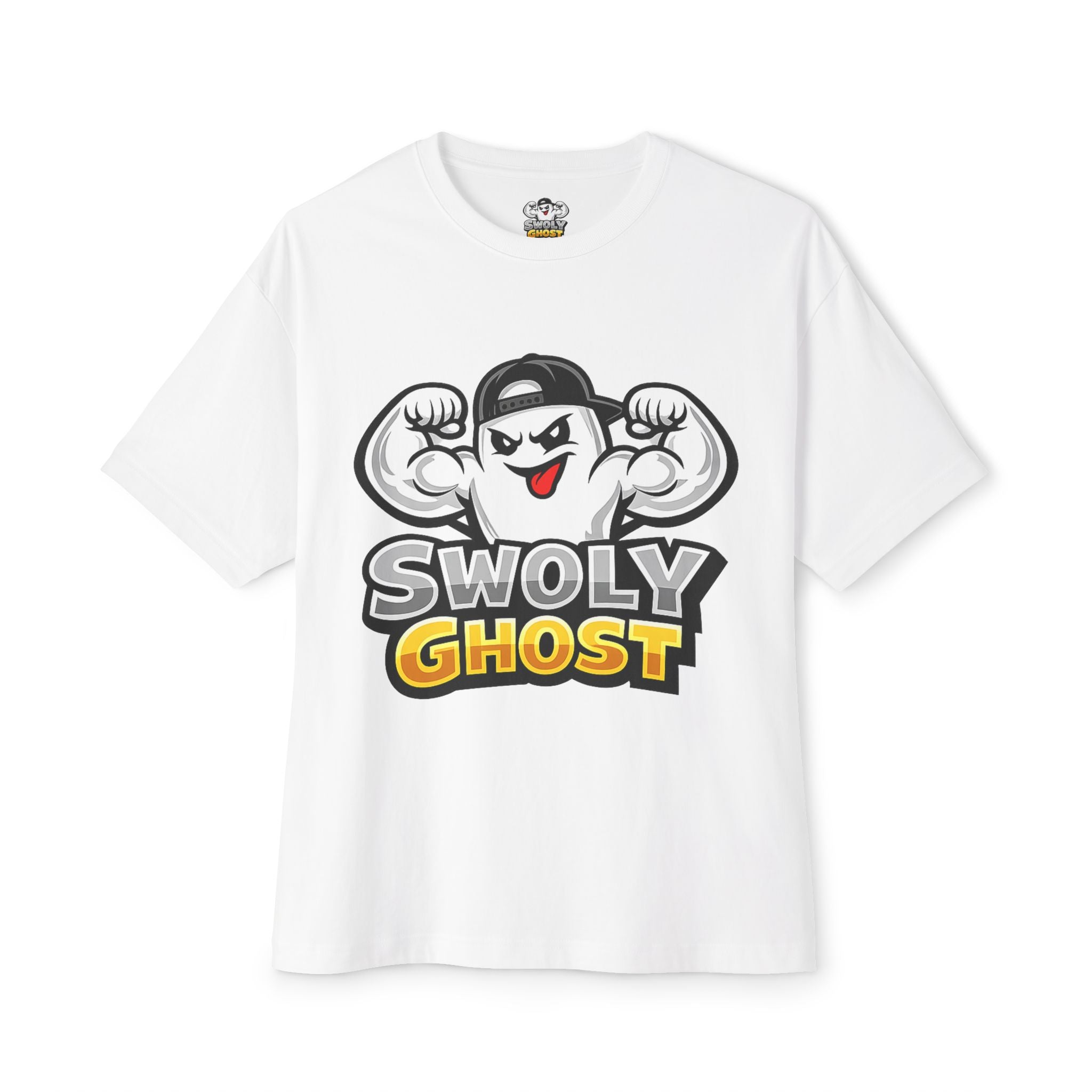 Swoly Ghost Tee #1 — "Blessed by the Pump" Oversized Gym T-Shirt By Swoly Ghost