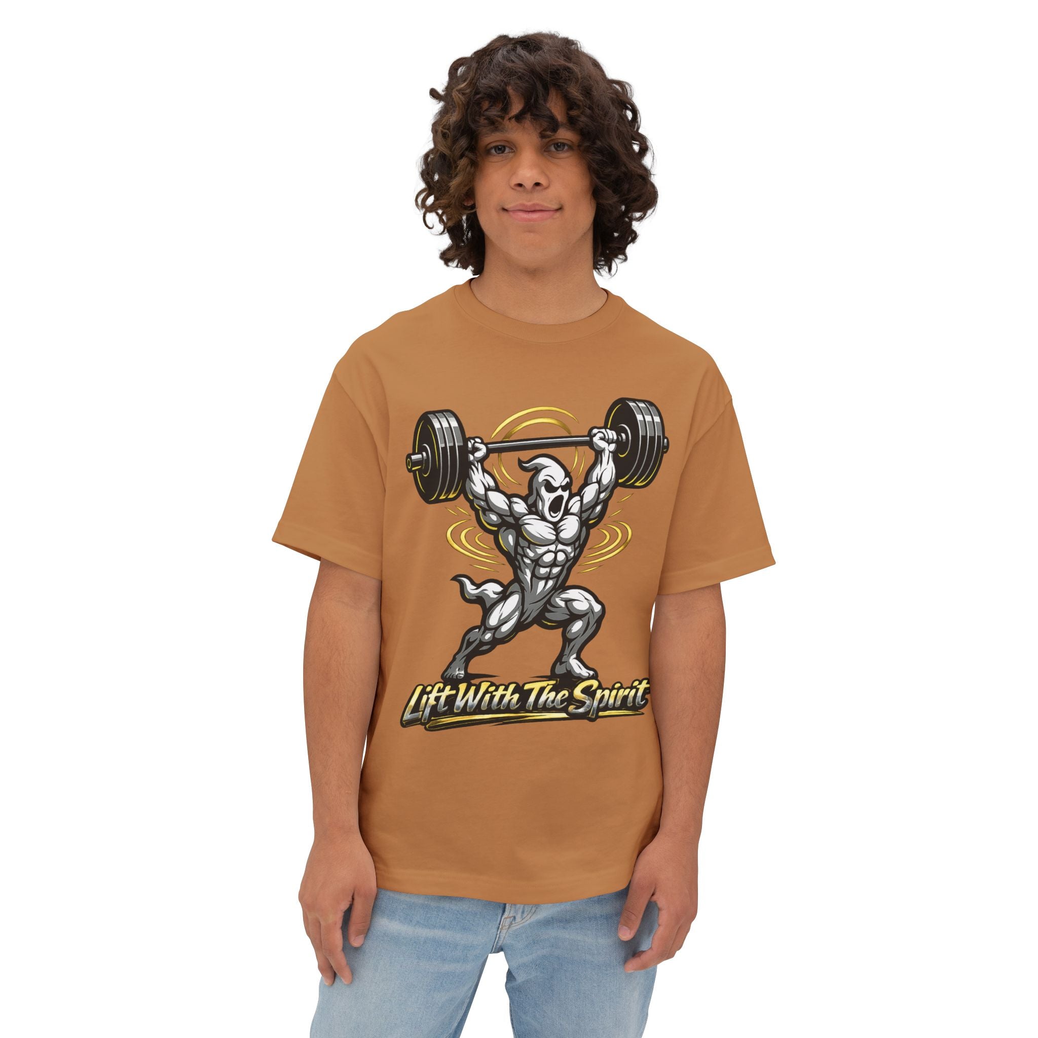 "Lift With The Spirit" / The Pump Is Sacred Graphic Tee By Swoly Ghost