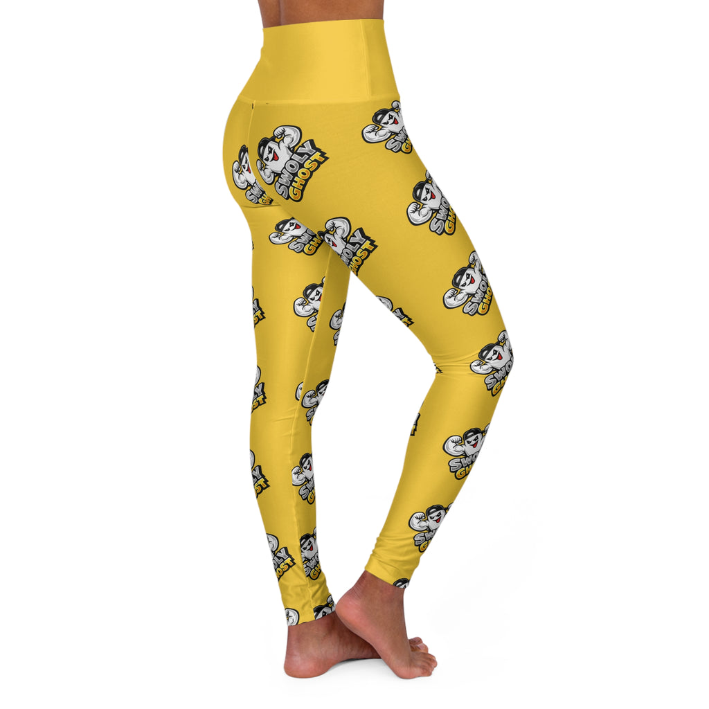 Swoly Ghost Graphic High-Waist Yoga Leggings By Swoly Ghost