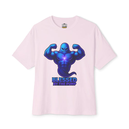 "Blessed by the Pump" / "Elevated By Iron" Oversized Gym T-Shirt By Swoly Ghost