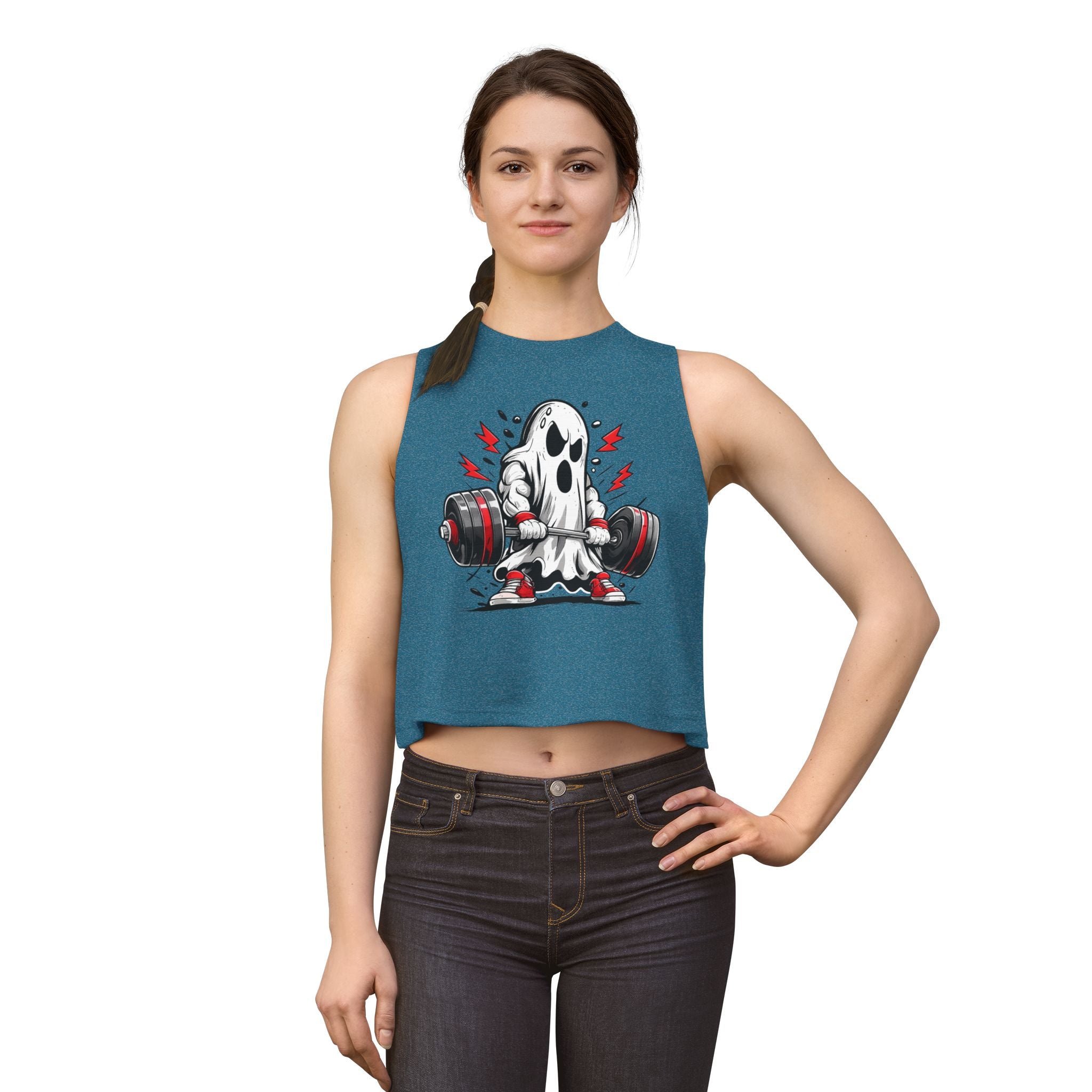Women's Muscle Fitness Tank Crop Top #2 By Swoly Ghost