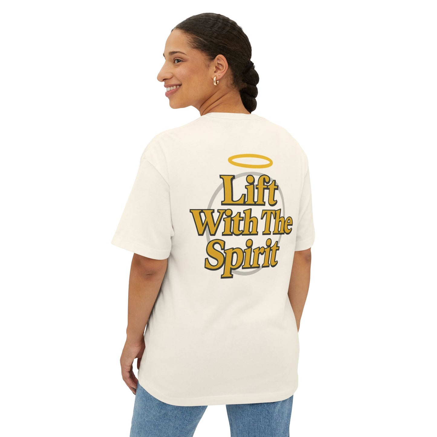 Swoly Ghost Tee #3 Oversized Gym T-Shirt By Swoly Ghost