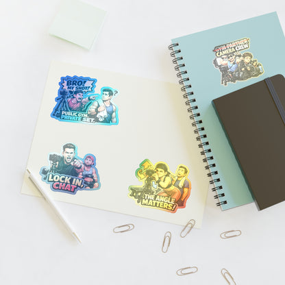 Influencer Energy Sticker Sheet #2 By Swoly Ghost — Filmmaker Vibes: "Bro! My Shot!" & "The Angle Matters!"