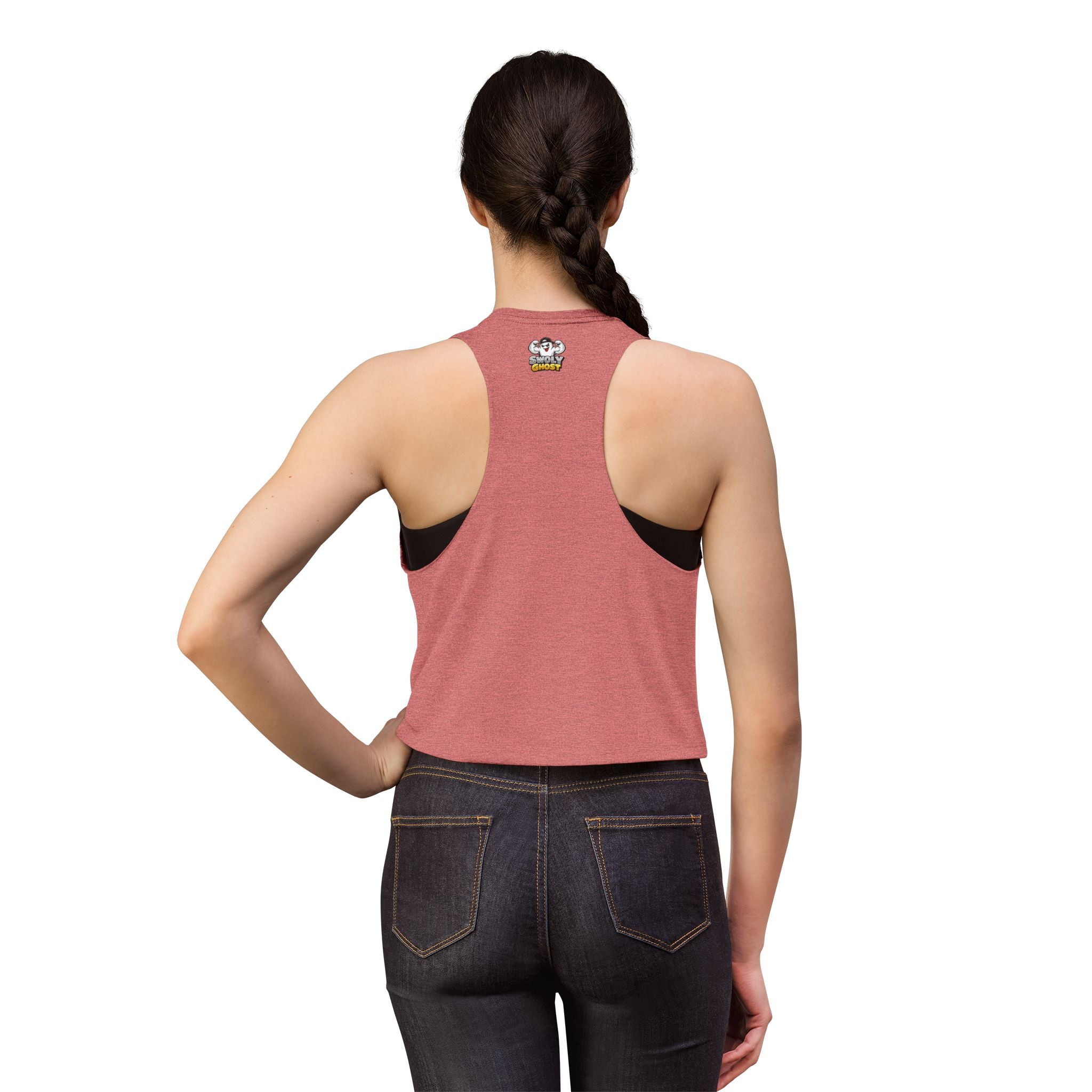 Women's Muscle Fitness Tank Crop Top By Swoly Ghost