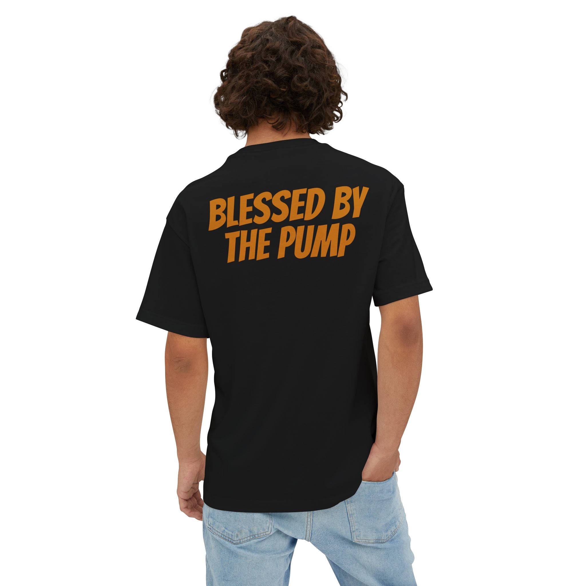 Swoly Ghost Tee #1 — "Blessed by the Pump" Oversized Gym T-Shirt By Swoly Ghost