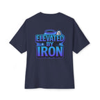 "Blessed by the Pump" / "Elevated By Iron" Oversized Gym T-Shirt By Swoly Ghost